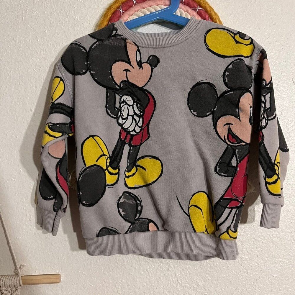 zara mickey sweater